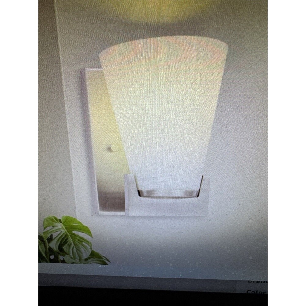 NEW 1-Light Brushed Steel LED Wall Sconce Access Lighting
